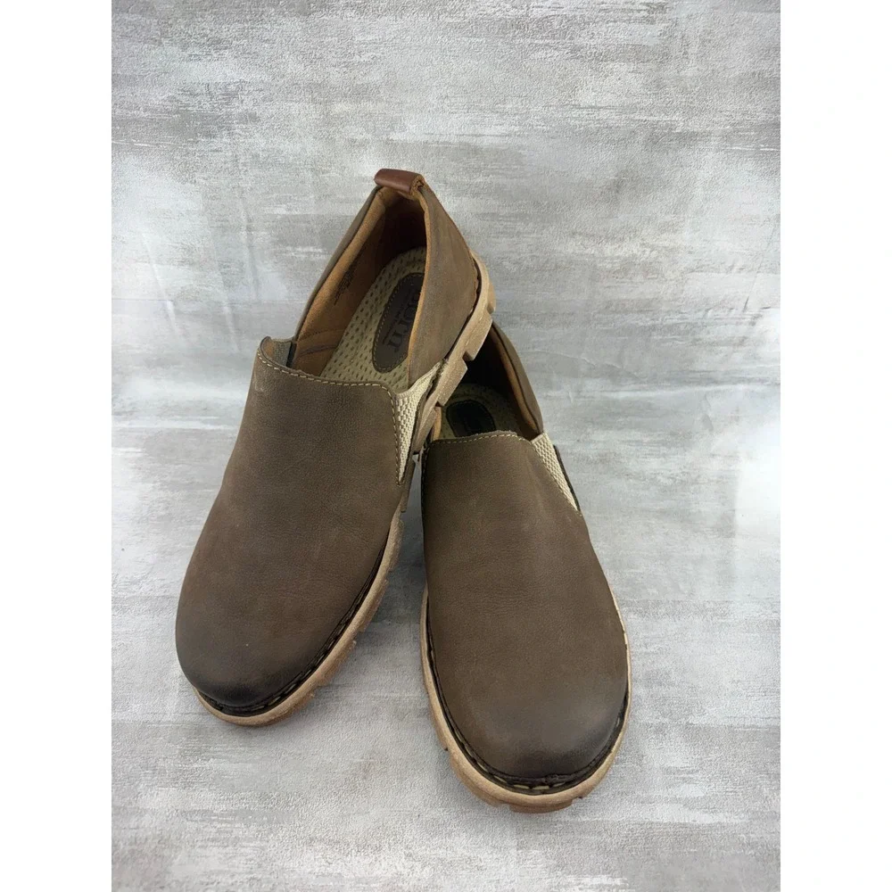 Born Men Brown Leather Slip On Loafers Comfort Shoes Size US 11 EU 44